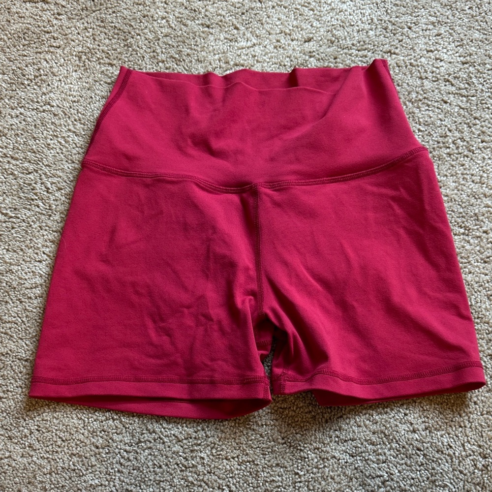 ECHT Red Ruched Shorts - Picture 2 of 4